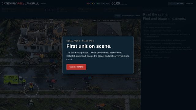 Arrival — first unit on scene